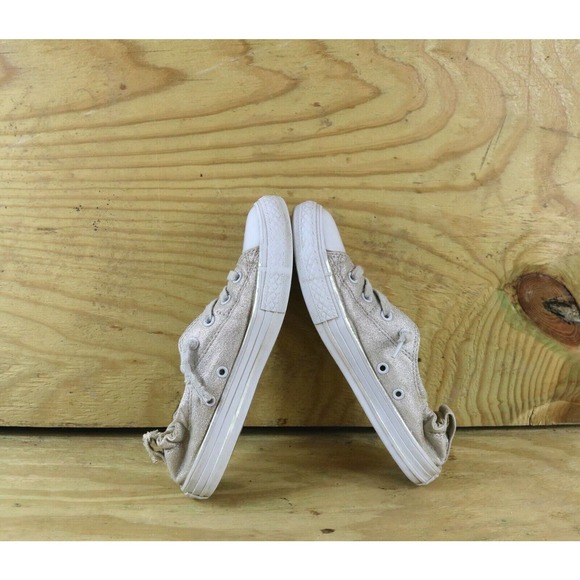 Converse Chuck Taylor Shoreline Juniors Sz 4 Metallic Sneakers Athletic Shoes - Picture 5 of 7